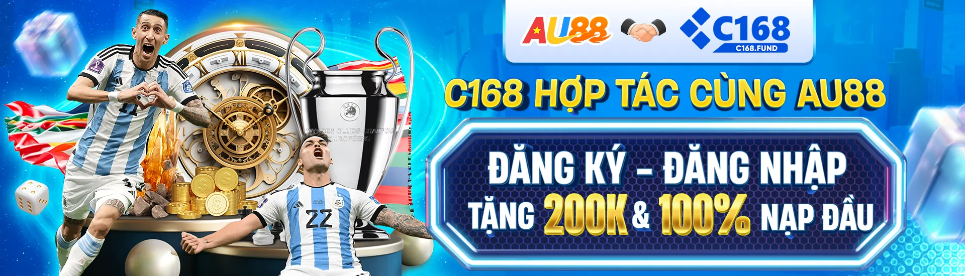 Baner C168 hợp tác cung AU88